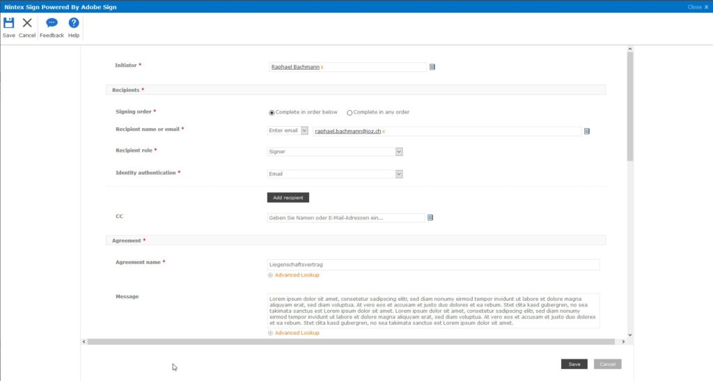 4 Nintex-Neuerungen für Office 365: Auszug Konfiguration Nintex Sign