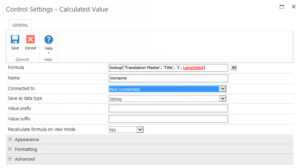 Formula: lookup('Translation Master', 'Title', '1', LangSelect)