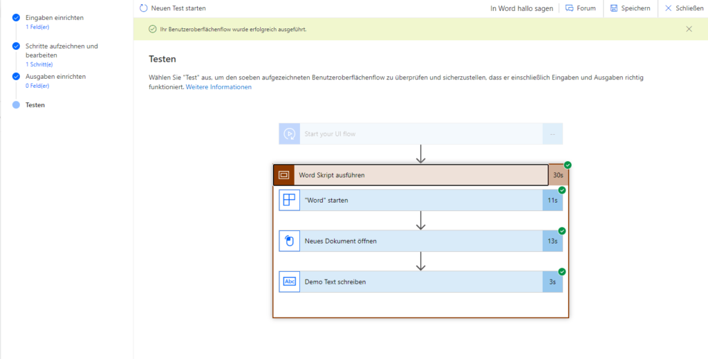 UI Flow Beispiel