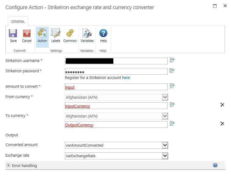 Ein Screenshot des Azure Exchange- und Währungsumrechners mit Umwandlung und Beträgen in einem nahtlosen Workflow.