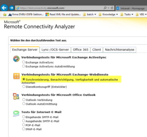 Remote Connectivity Analyzer