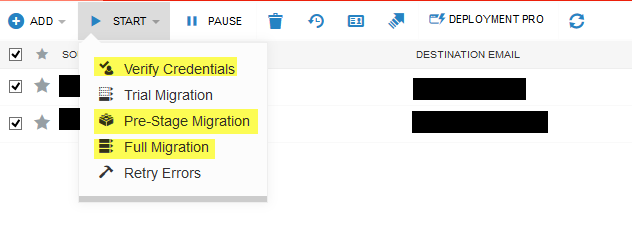 Planen Sie die Postfach-Migration in Azure für Office 365 im Voraus.