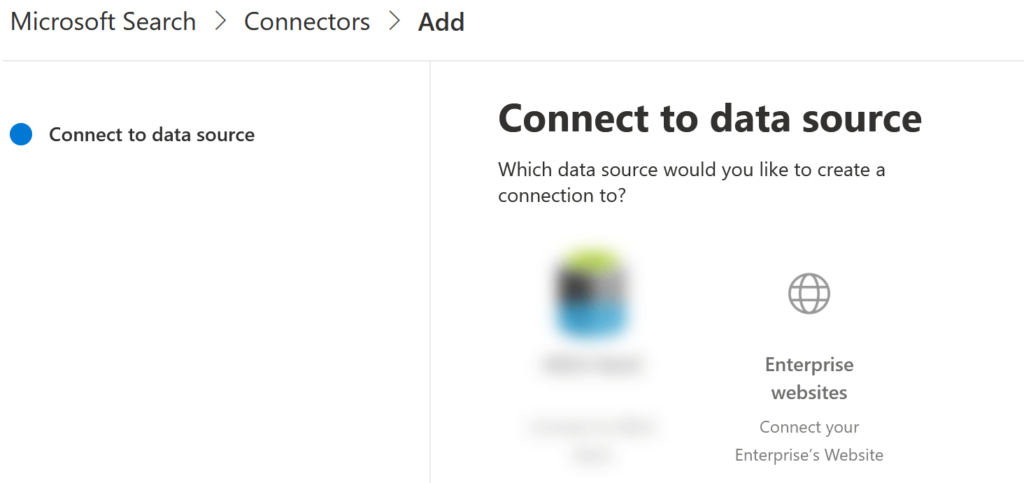 Hinzufügen des Enterprise Websites Connectors