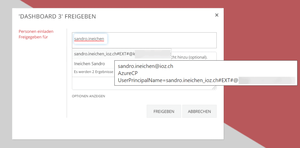 Screenshot: Azure AD Objekt im on-premises People Picker