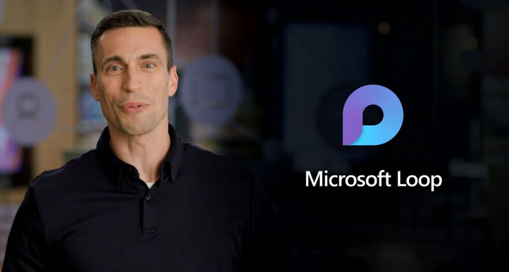 Screenshot aus dem Webcast: Jared Spataro lanciert Microsoft Loop. Quelle: Microsoft