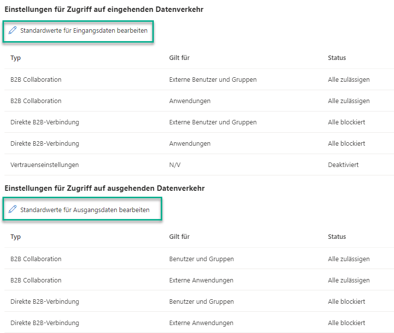 Shared Channels Grundkonfiguration Schritt 4: Einstellungen für direkte B2B-Verbindungen annavigieren