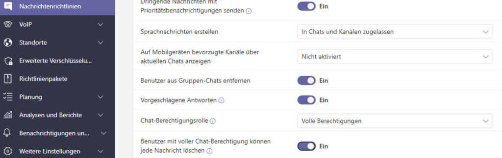 Microsoft Teams Chats von Schülerinnen und Schülern einschränken:: Nachrichtenrichtlinien in Microsoft Teams