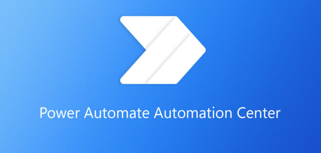 power automate automation center